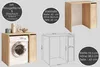 Carl Svensson W-222 Waschmaschinenschrank mit Ablage & Produktbild-Vorschau 2