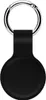 A black keychain accessory for an Apple AirTag. Produktbild-Vorschau