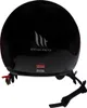 The back view of a black motorcycle helmet. Produktbild-Vorschau