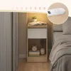 VASAGLE, úzký noční stolek, odkládací stolek s LED Náhled obrázku produktu 4