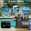 Wiltec Pompe piscine 370 W – Débit 13200 l/h – Hauteur Voir les images du produit 3