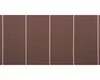 A close-up view of a brown fabric with thin white vertical stripes. Produktbild-Vorschau