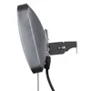 Side view of a gray heater with a black mounting bracket and cable. Náhled obrázku produktu
