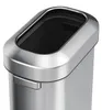 Edelstahl Abfalleimer 60 L EKO Urban Oval Voir les images du produit