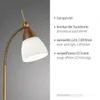 PINO Paul Neuhaus Stolní lampa, starožitná mosaz 1xG9 3W Náhled obrázku produktu 5