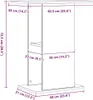 vidaXL Akvarijní stojan Artisan Oak 36x60,5x72,5 cm Náhled obrázku produktu 8