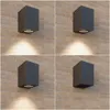 Lucande Außenwandleuchte Xava, Downlight, anthrazit, GU10 Produktbild-Vorschau 5