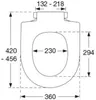 Pressalit WC-Sitz T Soft D 744 mit Absenkautomatik weiß Produktbild-Vorschau 5