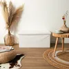 Coffre de rangement banc pliable bouclette Blanc Voir les images du produit 7