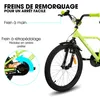 HILAND 20 Zoll Kinderfahrrad mit Stützrädern Korb Produktbild-Vorschau 3