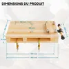 Wiltec Mini établi transportable mobile & Étau, en bois de Voir les images du produit 4