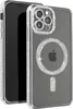 A clear, studio shot of an iPhone 12 Pro Max with a diamond-studded MagSafe case. Produktbild-Vorschau