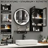 Puluomis Spiegelschrank LED Badspiegel mit Schrank und Produktbild-Vorschau 6