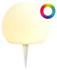 LED Solar Kugelleuchte in Milchglas-Optik | Gartenkugel mit Produktbild-Vorschau 1