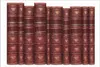 Wallario Wandbild Alte Bücher mit rotem Ledereinband, Produktbild-Vorschau 1