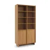 Minimalistisches Regal Hinoki 98 cm mit 2 Türen modernes Produktbild-Vorschau 2