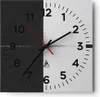 Wanduhr - Quadrat - Glasuhr - Kugel Schwarzweiß Modern - Produktbild-Vorschau 1