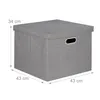 Relaxdays Aufbewahrungsbox 2er Set, faltbare Ordnungsbox Produktbild-Vorschau 4