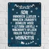 Metallschild mit Spruch: Frohe, besinnliche und friedliche Produktbild-Vorschau 2