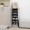 vidaXL Scarpiera grigio cemento 32x35x92 cm materiale a Anteprima dell’immagine prodotto 2