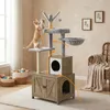 Relaxdays Tiragraffi con mobile per lettiera, A x L x P: Anteprima dell’immagine prodotto 5
