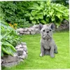Gartenhund Statue Ornament Realistische Harz Tier Skulptur Produktbild-Vorschau 3