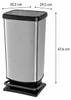 ROTHO Treteimer Paso 40l silber 107121 7610859233967 Voir les images du produit 5