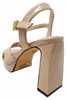 Buffalo cherry cross Partysandal. Sandalette Beige Produktbild-Vorschau 2