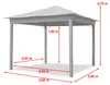 TOOLPORT Gazebo da Giardino 3x4 m con telo impermeabile da Anteprima dell’immagine prodotto 3