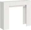 Rozkładany stół konsolowy 90x25/181 cm Slick White Ash Podgląd zdjęcia produktu 1