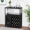 Barkeinheit per vino, mobile bar, credenza con vetrina – Anteprima dell’immagine prodotto 2