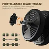 2-in-1 Hantel-Set, Lang- & Kurzhantel, 30 kg, rutschfest, Produktbild-Vorschau 5
