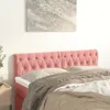 Kopfteile Rosa 160x7x78/88 cm Samt Produktbild-Vorschau 2