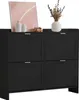 Schoenenkast, 110x90x24 cm, met 4 klepdeurtjes, open Productafbeelding-voorbeeld 14