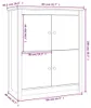 vidaXL Príborník čierny 83x41,5x100 cm Masívne borovicové Náhľad obrázku produktu 8
