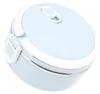 A light blue and white insulated lunchbox is shown against a white background. Produktbild-Vorschau
