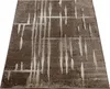 Designer Teppich Modern Trendiger Kurzflor Braun Beige Produktbild-Vorschau 4