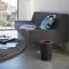 Yamazaki Home kosz na śmieci mały 28cm z drewnianą pokrywą Podgląd zdjęcia produktu 11