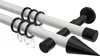 Interdeco Gardinenstange / Vorhangstange Weiß / Schwarz, Produktbild-Vorschau 1