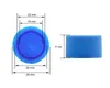 10 bottiglie di plastica da 100 ml con tappi blu (vuote) Anteprima dell’immagine prodotto 3