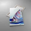 Bild auf Leinwand - Leinwandbild - Windsurfen Grafik Produktbild-Vorschau 2