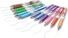 A collection of Pentel Energel liquid gel pens in various colors, arranged diagonally with ink lines trailing behind them. Anteprima dell’immagine prodotto