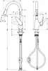 Hansgrohe Spültischmischer 180 Focus M42 Eco Ausziehbrause Produktbild-Vorschau 2