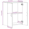 Möbel Aktenschrank Weiß 60x32x77,5 cm Holzwerkstoff - Produktbild-Vorschau 10