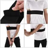 Collage of four images showing a person using a golf arm band. Voir les images du produit