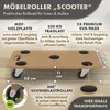 TTL HOME Möbelroller SCOOTER 58x30x11cm 250kg Rollbrett Produktbild-Vorschau 2