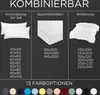 Bettwäsche Bettbezug 155x220 cm Einfarbig 100% Baumwolle Produktbild-Vorschau 4