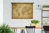 MuchoWow® Wandteppich Wandbehang Weltkarte - Retro - Produktbild-Vorschau 3