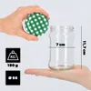 KADAX malé zaváracie poháre 315 ml, fi66, poháre na med, Náhľad obrázku produktu 3