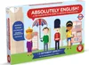 The image shows the front of a board game box with cartoon illustrations of London landmarks and characters. Produktbild-Vorschau